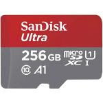 SanDisk 256GB Ultra micro SD card for Chromebook, + SD adapter Full HD Video, up to 150 MB/s, For smartphones and Tablets, with A1 App Performance, UHS-I, Class 10, U1)