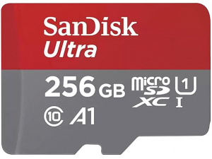 SanDisk 256GB Ultra micro SD card for Chromebook, + SD adapter Full HD Video, up to 150 MB/s, For smartphones and Tablets, with A1 App Performance, UHS-I, Class 10, U1)