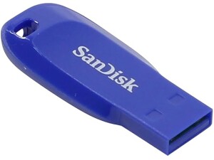 SanDisk SDCZ50C-032G-B35BE 32 GB Cruzer Blade USB 2.0 Flash Drive - Electric Blue