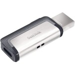 SanDisk Ultra 32 GB Dual USB Flash Drive USB 3.0 Type-C, Silver