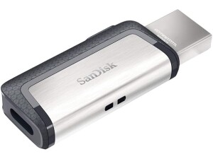 SanDisk Ultra 32 GB Dual USB Flash Drive USB 3.0 Type-C, Silver