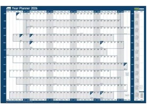 Sasco Unmounted Original Year Wall Planner 2026 Poster (915 x 610mm) 2410262