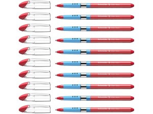 Schneider Slider 151202 Ballpoint Pens XB Tip Pack of 10 Red