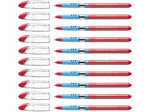 Schneider Slider 151202 Ballpoint Pens XB Tip Pack of 10 Red