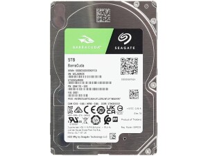 Seagate BarraCuda 5 TB Internal Hard Drive HDD – 2.5 Inch SATA 6 Gb/s 5400 RPM 128 MB Cache for Computer Desktop PC (ST5000LM000)