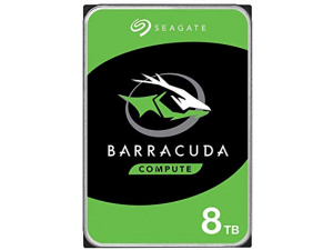 Seagate BarraCuda, 8 TB, Internal Hard Drive, SATA 6 Gbit/s, 3.5", 5400 RPM, 256 MB Cache for Desktop PC (ST8000DM004)