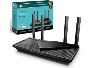 TP-Link Archer AX55 AX3000Mbps WiFi 6 Router, WiFi Router, Gigabit Ports, Internet Booster, WiFi Booster, Ultra-Low Latency, 160MHZ Bandwidth, EasyMesh, WPA3, Ideal for Gaming, Compatible with Alexa