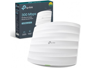 TP-Link EAP110 N300 Access Point, Wireless Access Points, Support Passive PoE,Vlan, Direct Current, Omada Mesh, Easily Mount to Wall or Ceiling, Cloud centralized management, Free Controller Software