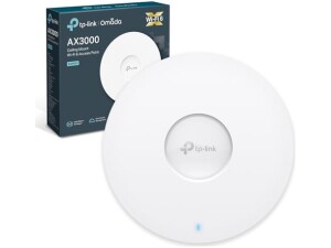 TP-Link EAP650 WiFi 6 Access Point, AX3000 Dual Band Gigabit Wireless Access Points, Power Adapter included, Seamless Roaming Extended Range, Omada Mesh, Support PoE+Powered, Mount to Wall or Ceiling