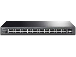 TP-Link JetStream 48-Port Gigabit L2 Managed Switch with 4 SFP Slots, L2/L3/L4 QoS and IGMP snooping with Standalone Management, Centralized Management, Fanless, Rack Mountable (SG3452)