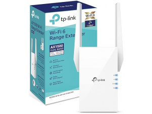 TP-Link Mesh WiFi 6 Booster, WiFi Repeater, Ultraxtend WiFi Range Extender with 1 Gigabit Port, 1500Mbps Internet Repeater, 5GHz, App Control Easy Setup, UK Plug (RE505X)