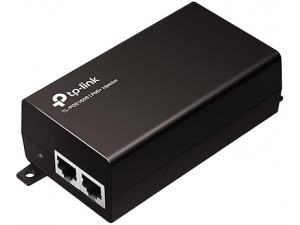 TP-Link TL-POE160S PoE+ Injector (2 Gigabit Ports, Compatible with 802.3af /at, Total Power with up to 30W, Wall Mount and Desktop Design, Plug and Play), Black, único