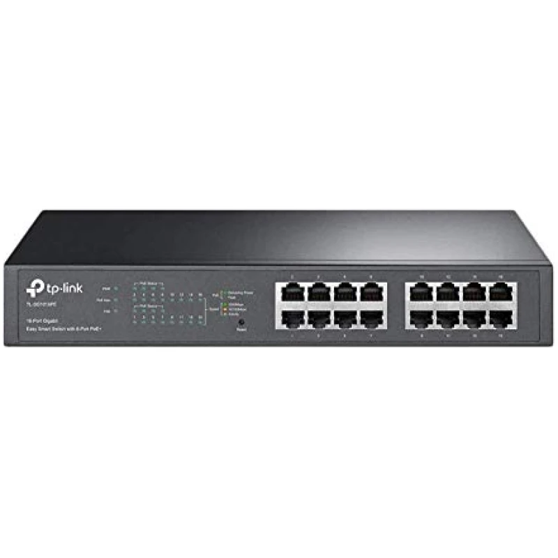TP-Link-TL-SG1016PE-16-Port-Gigabit-Ethernet-Splitter-PoE-Switch-8-8023afat-PoE-Ports-up-to-30-W-for-each-PoE-Port-a-B071ZGZ56M