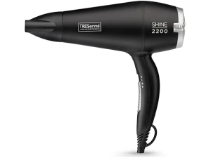TRESemme Smooth & Shine Hair Dryer - Powerful 2200W Blow Dryer, Anti-Frizz Technology, Lightweight Fast Drying, 3 Temperature Settings, Black, 5542DU