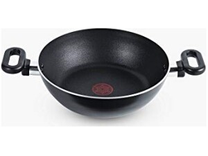 Tefal Kadai Curry 26cm Pan, Madras Collection, Non-Stick, Aluminium, Black, All hobs Compatible excluding Induction, A7295244