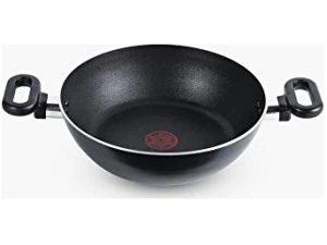 Tefal Kadai Curry 26cm Pan, Madras Collection, Non-Stick, Aluminium, Black, All hobs Compatible excluding Induction, A7295244