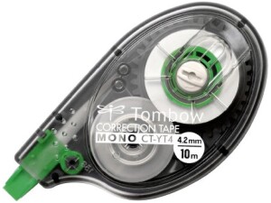 Tombow Mono Correction Tape 4.2mm x10 Metres CT-YT4, White