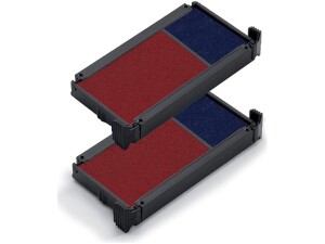 Trodat Replacement Ink Pads 6/4912/2 - Pack of 2 - Red/Blue Ink - for the Office Printy , 56x7x27mm