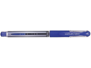 Uni-ball UM151S SigNo Gel Rollerball Comfort Grip 0.7mm Tip 0.5mm Line Blue Ref UM151BLU [Pack 12] (UM151BLU)