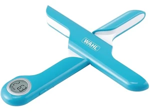 WAHL Compact Folding Scale, Kitchen Weighing Scales, Digital, 5kg Capacity, Cooking and Baking Scale, Travel and Camping, Portable, Pocket Sized, LCD Display, Blue