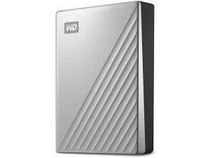 WD 6TB My Passport Ultra for Mac, portable external hard drive, USB-C, Mac Compatible, portable external storage, software with defense against ransomware, backup and password protection, Silver