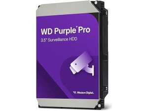 WD Purple Pro 8TB Smart Video 3.5" Internal Hard Drive, AllFrame AI Technology, 7200 RPM, SATA 6 GB/s, 550TB/yr, 256MB Cache