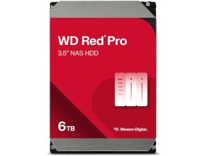 WD Red Pro 6TB NAS 3.5" Internal Hard Drive - 7200 RPM Class, SATA 6 Gb/s, CMR Recording Technology, 256MB Cache