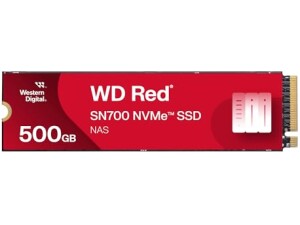 WD Red SN700 500GB NVMe SSD for NAS devices, with robust system responsiveness and exceptional I/O performance