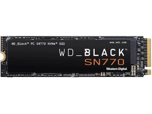 WD_BLACK SN770 1TB NVMe M.2 SSD, M.2 2280 NVMe SSD, Gaming Solid State drive, PCIe Gen4, High Performance Gaming drive, Read speeds up to 5150 MB/s