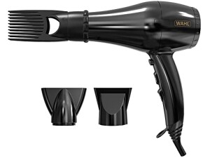Wahl Hairdryer, PowerPik 3000, Dryer for Women, Hair Dryer with Pik Attachment, Afro Hairdryer, Afro-Caribbean Hair, Three Heat Settings, Anti-frizz Drying