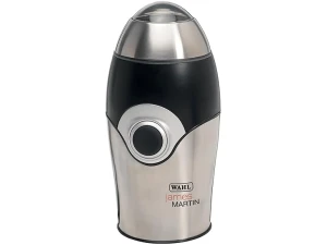 Wahl James Martin ZX595 Mini Grinder, Electric Grinders Ideal for Coffee, Nuts and Spices, Safety Lock-in Lid, Brushed Stainless Steel, 150W, Bullet Design, Corded, Silver, Capacity 70 g