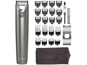 Wahl Stainless Steel Stubble & Beard Trimmer for Men, Rechargeable, Washable Head, Cordless, Male Grooming Set, Beard Care