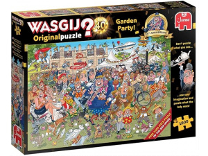 Wasgij Original 40, 25th Anniversary Garden Party - 1000 Piece Jigsaw Puzzles for Adults - Challenging Brainteasing Adults Jigsaw Puzzle, Uncover the Puzzle - 100% Recycled Cardboard - 1000pcs - Jumbo