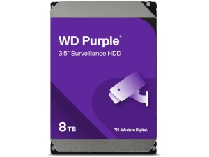 Western Digital WD Purple 8TB Surveillance 3.5" Internal Hard Drive, AllFrame Technology, 180TB/yr, 128MB Cache