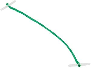 Whitecroft TS-120316 Essentials Plastic Ended Treasury Tag, 127mm, Green, Pack of 100