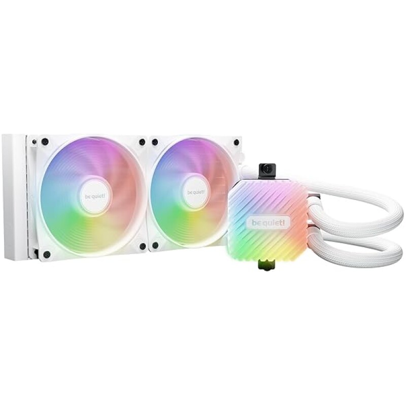 be-quiet-Light-Loop-240-mm-White-Water-Cooling-for-Overclocked-Systems-2x-Light-Wings-LX-120-mm-PWM-High-Speed-ARGB-Fa-B0DDRD3DD1