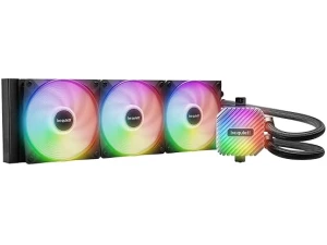 be quiet! Light Loop 360 mm Black Water Cooling for Heavily Overclocked Systems, 3x Light Wings LX 120 mm PWM High-Speed ARGB Fan, Stylish ARGB Cooling Block, with ARGB PWM Hub, Extremely High Cooling