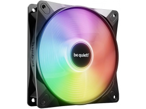 be quiet! Light Wings LX 120mm PWM Reverse Black fan, optimized and reversed blades, ARGB LEDs, extraordinary air pressure, ideal as side or bottom intake, illuminated hub, frosted blades