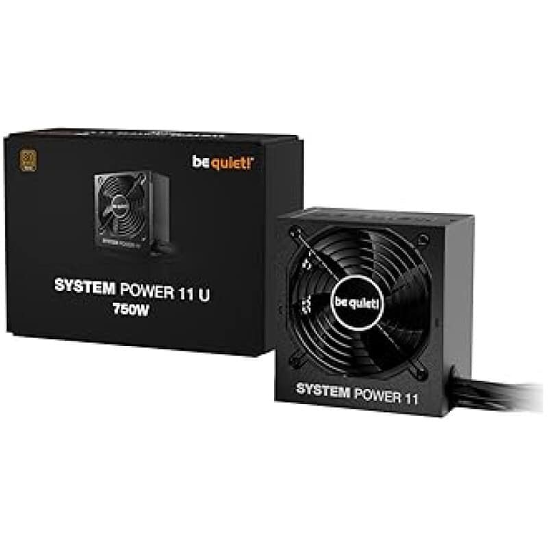 Be quiet! System Power 11 750W PC power supply unit for gaming and high-performance computers.