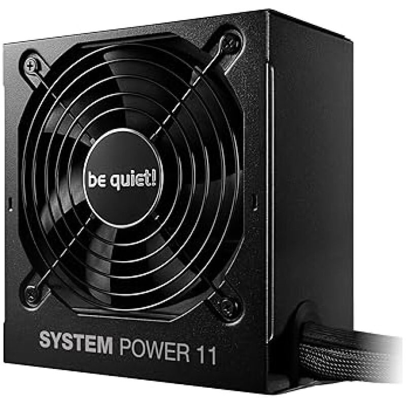 High-performance PC power supply unit with cooling fan for gaming and professional use.